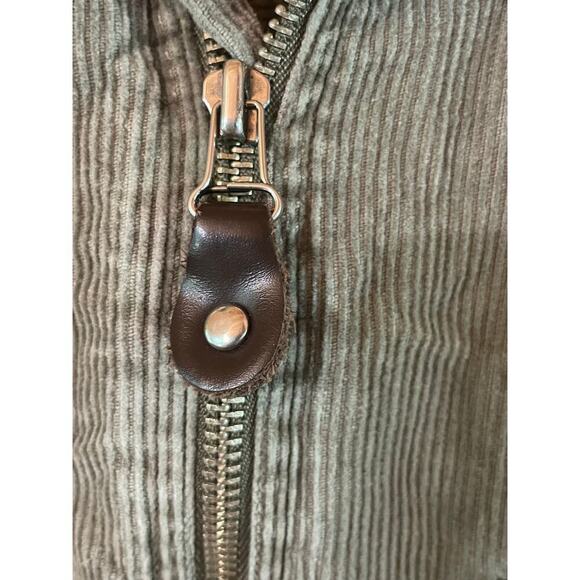 Vtg 90s Structure Corduroy Shirt Shacket Utility Jacket Pullover 1/4 Zip Chore L - Picture 4 of 7